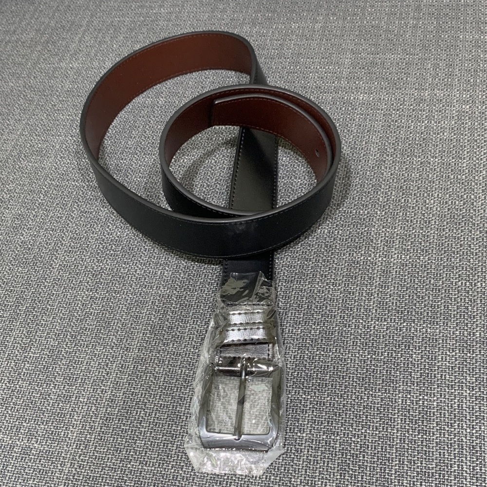 Men's Black Leather Belt